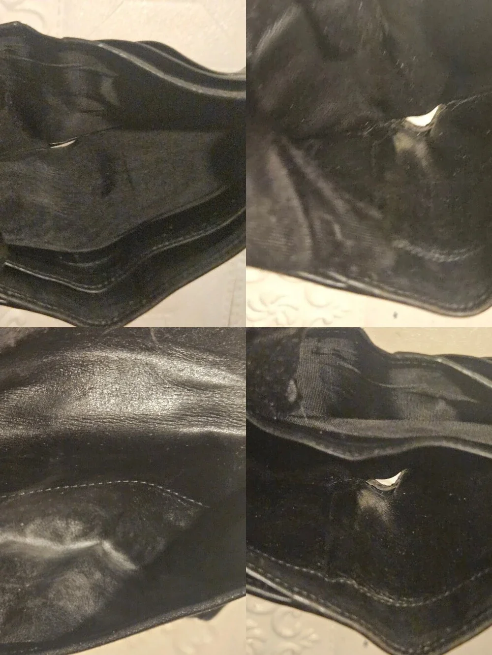 Gucci Black GG Canvas & Leather Compact Wallet Authentic With Coin Pocket
